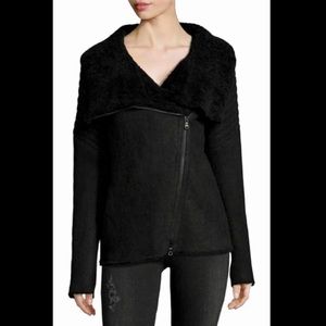 Dominic Bellissimo Asymmetric Shearling Coat
Black
